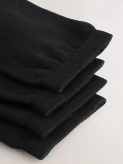 Next Noir/blanc à pois/rayures - Semelle intérieure Ankle Socks 4 Pack New