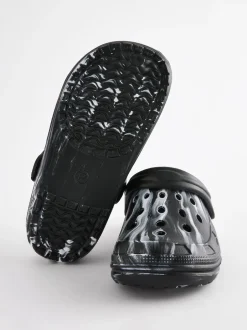 Next Noir/Blanc - Sabots chaussons doublés chauds Best