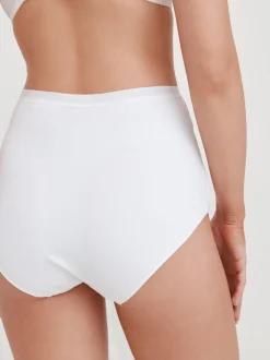 Next Noir/Blanc - Slip taille haute galbant en coton 2 Lot Best