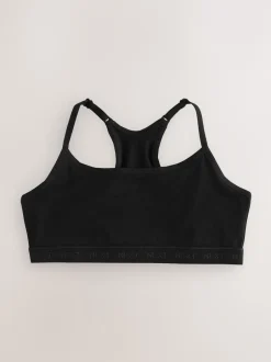 Next Noir/Blanc - Strappy Racer Back Crop Tops Pack de 3 (5-16ans)