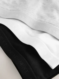 Next Noir/Blanc - Strappy Racer Back Crop Tops Pack de 3 (5-16ans)