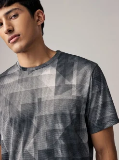 Next Noir/blanc - T-shirt d’entraînement imprimé Active Gym Sale