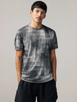 Next Noir/blanc - T-shirt d’entraînement imprimé Active Gym Sale