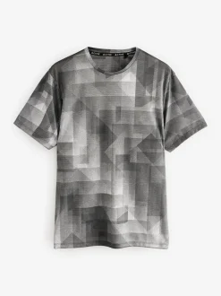 Next Noir/blanc - T-shirt d’entraînement imprimé Active Gym Sale