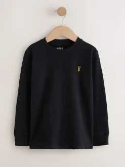 Next Noir/Blanc/Bleu - Lot de 8 T-shirts à manches longues et confortables (3-16ans)