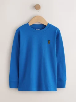 Next Noir/Blanc/Bleu - Lot de 8 T-shirts à manches longues et confortables (3-16ans)