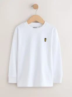 Next Noir/Blanc/Bleu - Lot de 8 T-shirts à manches longues et confortables (3-16ans)