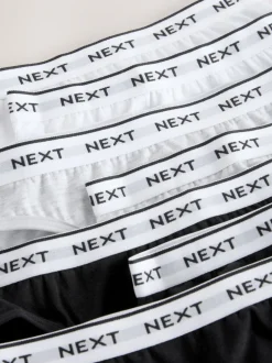 Next Noir/Blanc/Gris - Lot de 7 slips de bikini (5-16 ans) New