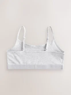 Next Noir/Blanc/Gris - Strappy Raccourci Hauts 3 Lot (5-16ans)