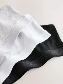 Next Noir/Blanc/Gris - Strappy Raccourci Hauts 3 Lot (5-16ans)