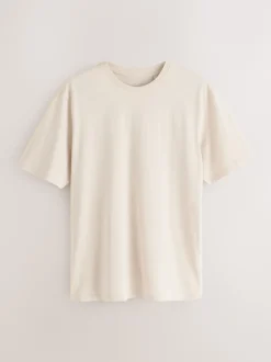 Next - Ajustement régulier - Lot de t-shirts essentiels en coton 6 Noir/blanc/gris/gris ardoise/pierre/marron New