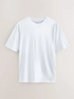 Next - Ajustement régulier - Lot de t-shirts essentiels en coton 6 Noir/blanc/gris/gris ardoise/pierre/marron New