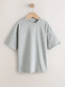 Next - Lot de 4 t-shirts à manches courtes (3-16 ans) Noir/blanc/gris/kaki Hot