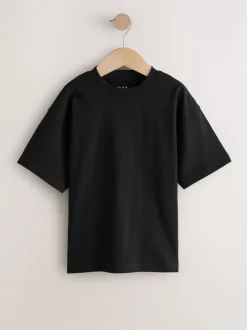 Next - Lot de 4 t-shirts à manches courtes (3-16 ans) Noir/blanc/gris/kaki Hot