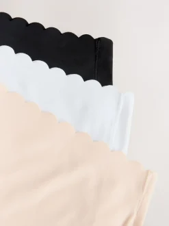 Next Noir/Blanc/Nu - Lot 3 culottes festonnées invisibles Hot