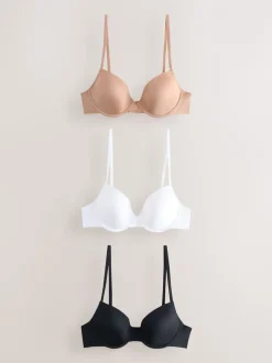 Next Noir/Blanc/Nu - Lot de 3 soutiens-gorge t-shirts AE Ultimate Comfort New