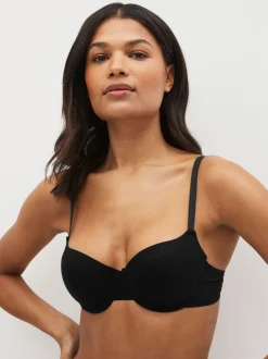 Next Noir/Blanc/Pastel Rose Nude - Lot de 3 soutiens-gorge en mélange de coton Ultimate Comfort Balconnets rembourrés Sale