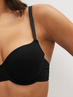 Next Noir/Blanc/Pastel Rose Nude - Lot de 3 soutiens-gorge en mélange de coton Ultimate Comfort Balconnets rembourrés Sale