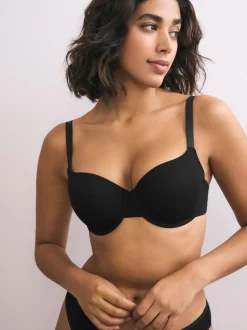 Next Noir/Blanc/Pastel Rose Nude - Lot de 3 soutiens-gorge en mélange de coton Ultimate Comfort Bonnets emboîtants rembourrés Best