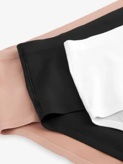 Next Noir/Blanc/Ppraline Nude - Lot 3 culottes invisibles et confortables Jambe haute taille haute Best