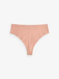 Next Noir/Blanc/Ppraline Nude - Lot 3 culottes invisibles et confortables String taille haute Outlet