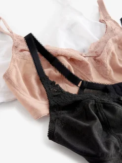 Next Noir/Blanc/Ppraline Nude - Lot de soutiens-gorge Total Support Full Cup en 3 Ultimate Comfort