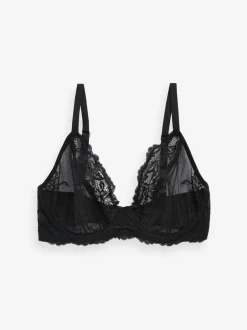 Next Noir/Blanc/Ppraline Nude - Soutien-gorge en dentelle DD+ 3 Pack Outlet