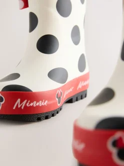 Next Noir/Blanc/Rouge - Bottes de pluie à poignée Minnie Mouse Discount