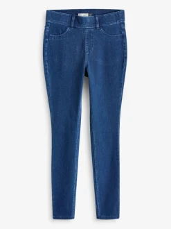 Next Noir/Bleu - Jersey pleine longueur Denim Leggings 2 Lot Sale