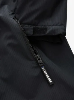 Superdry Noir/Bleu - Peignoir Discount