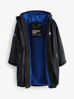Superdry Noir/Bleu - Peignoir Discount