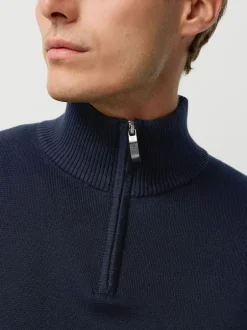 Next Noir/bleu marine - Lot de 2 pulls N. Premium 100% coton Coupe classique Premium Quarter Zip Online