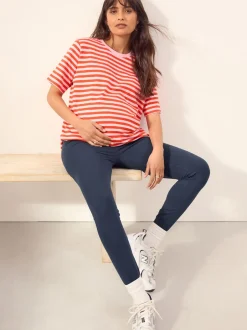 Next Noir/bleu marine Bleu/Marron - Lot de 3 leggings de maternité Best