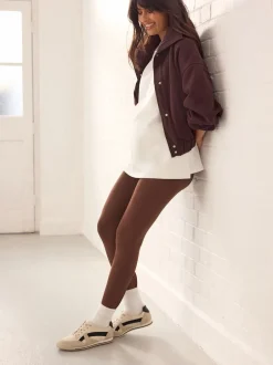 Next Noir/bleu marine Bleu/Marron - Lot de 3 leggings de maternité Best