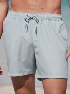 Next Noir/bleu marine/bleu clair/gris - Shorts de bain essentiels 4 Pack Outlet