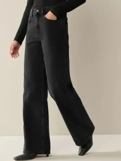 Next Noir/bleu rincé - Lot de 2 jeans à jambe large Clearance