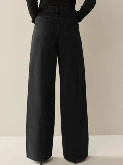 Next Noir/bleu rincé - Lot de 2 jeans à jambe large Clearance