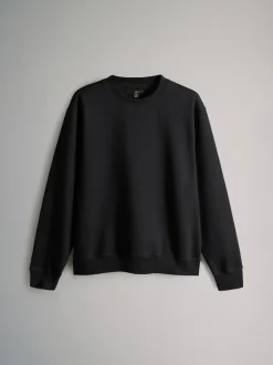 The Set Noir/Brun - Lot de 3 - Sweat-shirt à Col rond coupe Décontracté Outlet