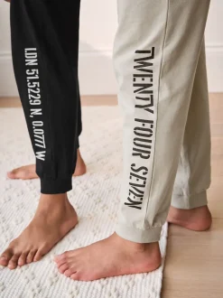 Next - Lot de 3 pyjamas à jambes courtes (3-16ans) (3-16ans) Noir/Brun New