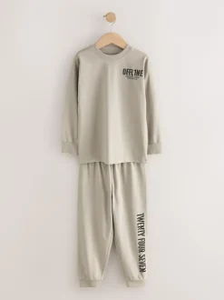 Next - Lot de 3 pyjamas à jambes courtes (3-16ans) (3-16ans) Noir/Brun New