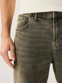 Next - Straight Fit Classic Jeans extensibles Noir/Brun Online