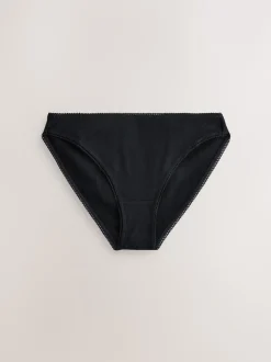 Next Noir/caramel nude/praline nude - 3 Slips Lot en coton côtelé New