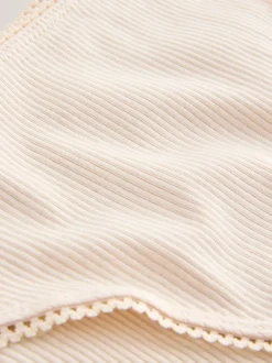 Next Noir/caramel nude/praline nude - 3 Slips Lot en coton côtelé New