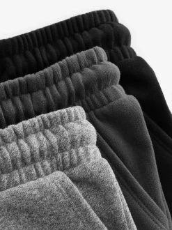 Next Noir/Charcoal/Gris - Lot de 3 joggings Soft Touch (3mois-7ans)