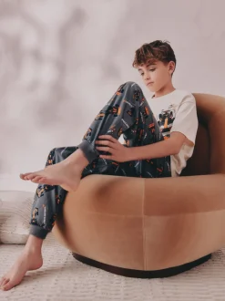 Next Noir/Crème McLaren - Pyjama à licence unique 100% coton (3-16ans) Sale