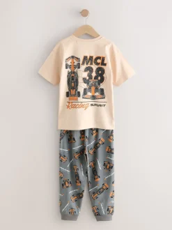 Next Noir/Crème McLaren - Pyjama à licence unique 100% coton (3-16ans) Sale
