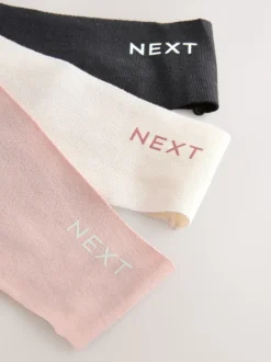 Next Noir/crème/rose - Lot de 7 culottes en coton Mélange sans VPL Hot