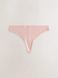 Next Noir/crème/rose - Lot de 7 culottes en coton Mélange sans VPL Hot