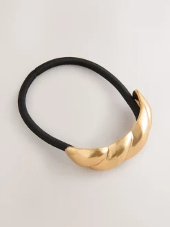 Next Noir/doré - Bobble à cheveux torsadés Discount