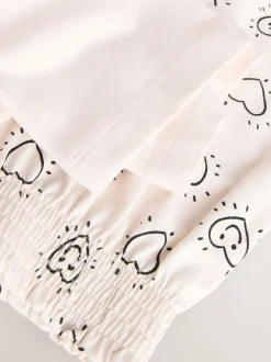 Next Noir/Ecru - Pyjama court 2 Pack (3-16ans) Hot